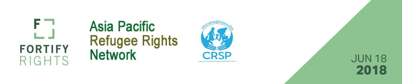 Thailand:  Ensure Refugee Rights and Protections Through Refugee Regulation