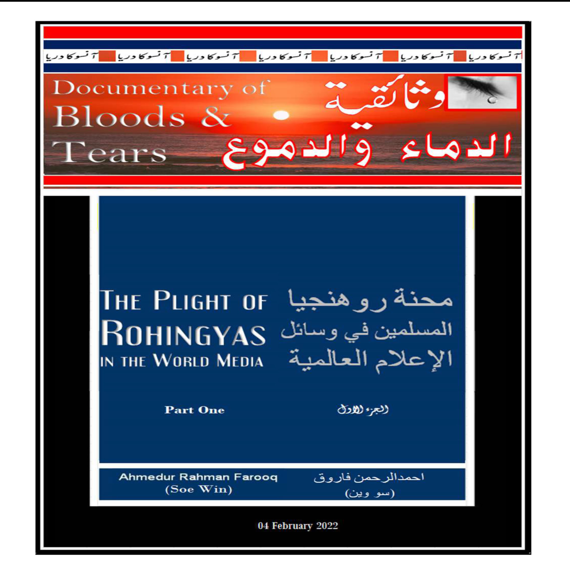 The Plights of the Rohingyas in the World Media