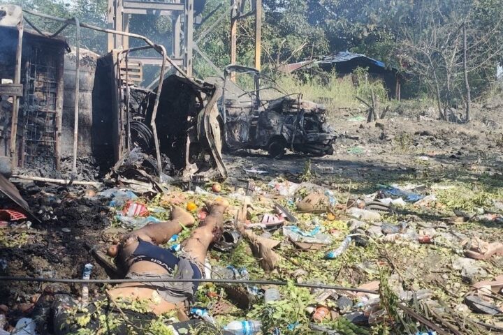 MYANMAR MILITARY KILLED HUNDREDS OF INNOCENT LIVES AND DESTROYED BRIDGE AND MARKET IN ARAKAN
