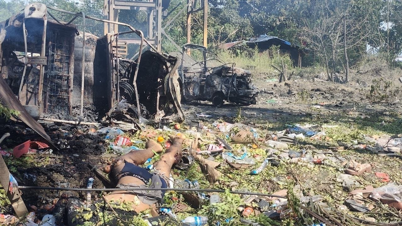 MYANMAR MILITARY KILLED HUNDREDS OF INNOCENT LIVES AND DESTROYED BRIDGE AND MARKET IN ARAKAN